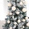 Flocked Ornaments for Christmas Tree Decorations - 28pcs Cream Velvet Ball Ornament for Xmas Holiday Decor - Plastic Shatterproof Christmas Ornaments Bulk Visit the VTYEPOU Store